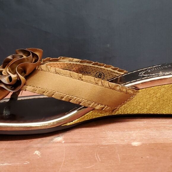 Lindsay Phillips SwitchFlops Bronze Sandals Size 8 - Picture 6 of 11